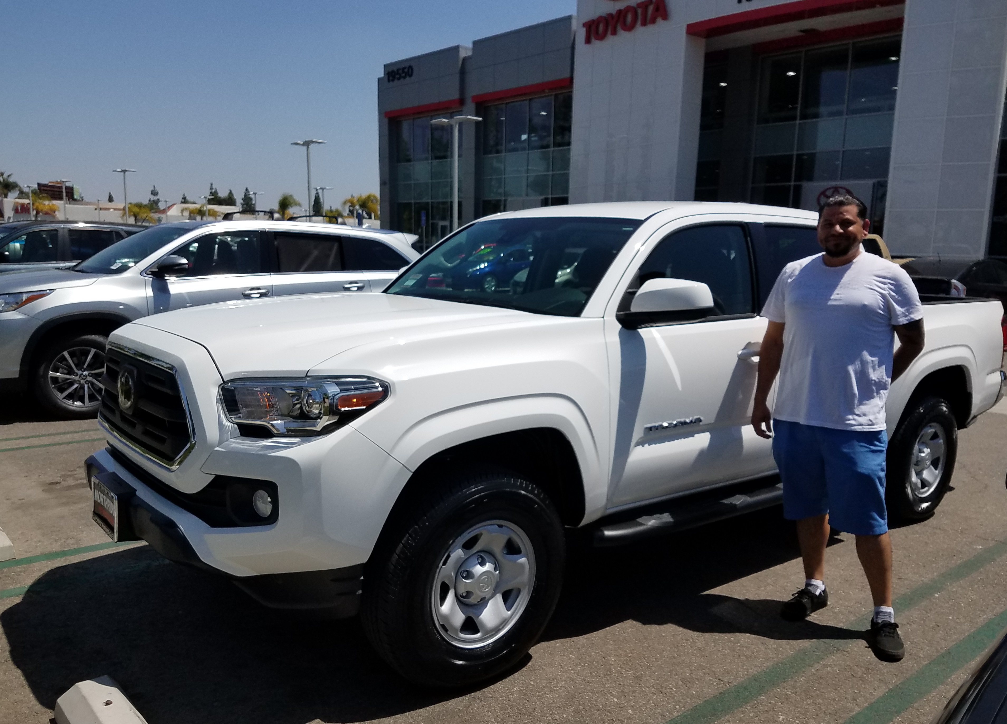 Geo with his 2018 Toyota Tacoma.